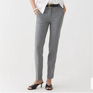 J.Crew Pants Womens 4 Tall Gray Cameron Slim Cropped Career Stretch Corpcore
